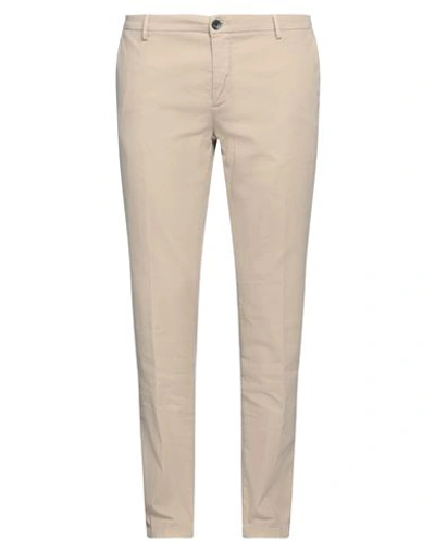 Yan Simmon Man Pants Beige Size 40 Cotton, Modal, Elastane In Beige