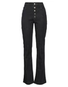 Maria Vittoria Paolillo Mvp Woman Jeans Black Size 8 Cotton, Elastane In Black