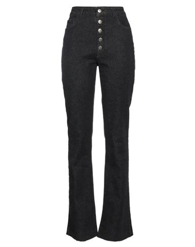 Maria Vittoria Paolillo Mvp Woman Jeans Black Size 8 Cotton, Elastane