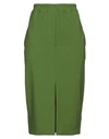 Jucca Woman Midi Skirt Acid Green Size 6 Polyester, Virgin Wool, Elastane, Cotton