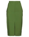 Jucca Woman Midi Skirt Lime Green Size 6 Polyester, Virgin Wool, Elastane, Cotton