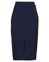 Jucca Woman Midi Skirt Blue Size 6 Polyester, Virgin Wool, Elastane, Cotton In Blue