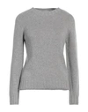 Aragona Woman Sweater Light Grey Size 8 Cashmere