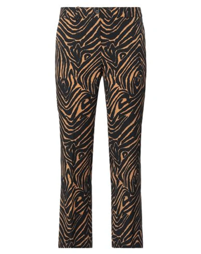 Alberto Biani Woman Pants Camel Size 6 Wool, Mohair Wool, Polyamide In Beige