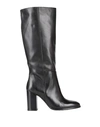 Paola Ferri Woman Knee Boots Black Size 11 Soft Leather