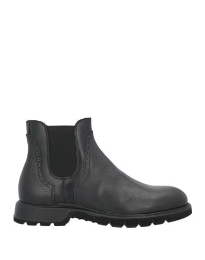 Giovanni Conti Man Ankle Boots Black Size 12 Soft Leather
