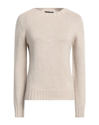 Aragona Woman Sweater Beige Size 6 Cashmere