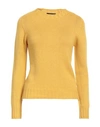 Aragona Woman Sweater Ocher Size 8 Cashmere In Yellow