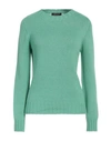 ARAGONA ARAGONA WOMAN SWEATER LIGHT GREEN SIZE 6 CASHMERE