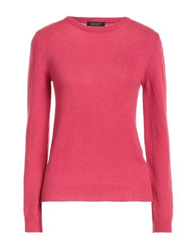 Aragona Woman Sweater Fuchsia Size 10 Cashmere In Pink