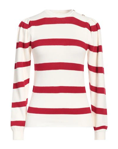 Vicolo Woman Sweater Garnet Size Onesize Viscose, Polyester In Red