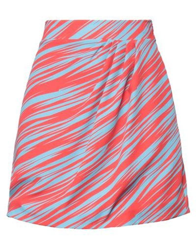 Silvian Heach Woman Mini Skirt Light Blue Size 4 Polyester, Elastane