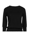 Aragona Woman Sweater Black Size 6 Merino Wool