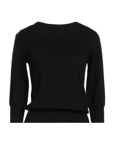 Aragona Woman Sweater Black Size 6 Merino Wool In Black
