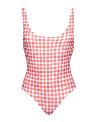 Save My Bag Woman One-piece Swimsuit Red Size S/m Polyamide, Elastane