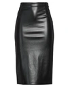 Jucca Woman Midi Skirt Black Size 10 Polyester, Polyurethane