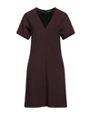 Department Five Department 5 Woman Mini Dress Plum Size 6 Polyester, Viscose, Elastane In Purple