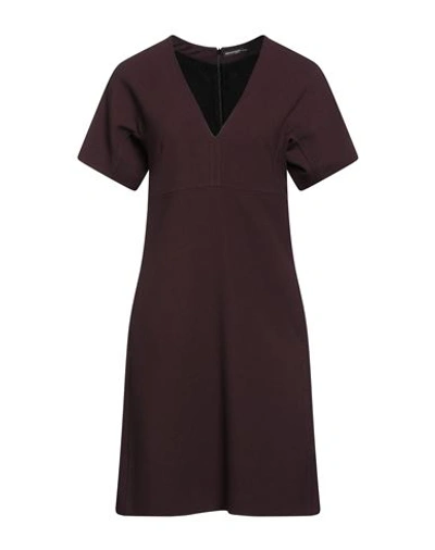 Department 5 Woman Mini Dress Deep Purple Size 6 Polyester, Viscose, Elastane