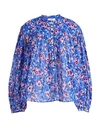 Isabel Marant Étoile Marant Étoile Woman Top Bright Blue Size 10 Cotton In Blue