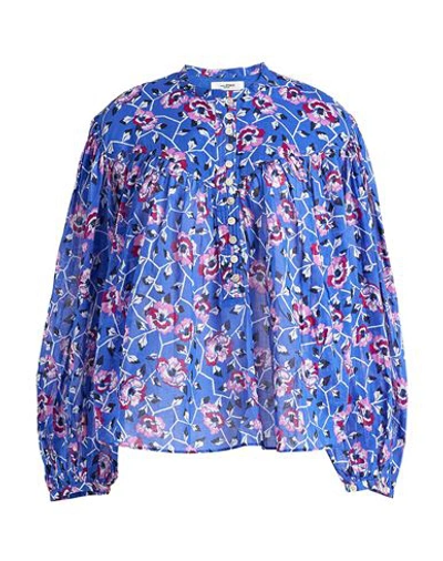 Isabel Marant Étoile Marant Étoile Woman Top Bright Blue Size 10 Cotton