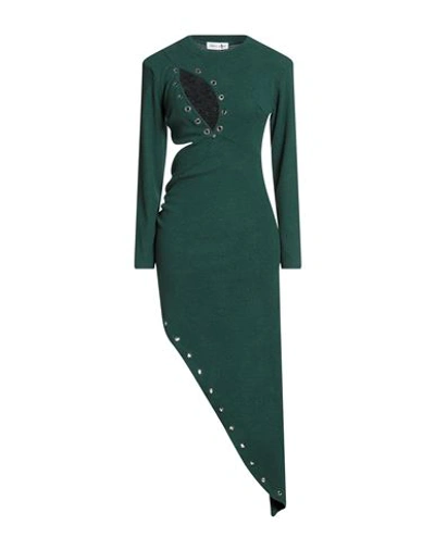 Marçi By Gil Santucci Woman Mini Dress Green Size Onesize Polyamide, Viscose, Polyester