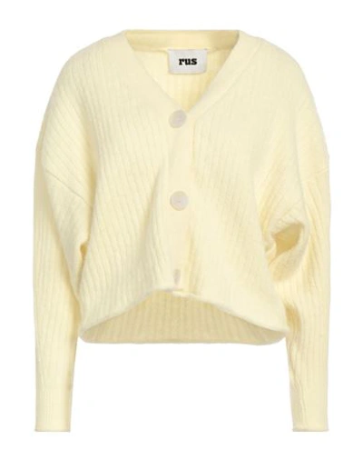 Rus Button-up Knitted Cardigan In Yellow