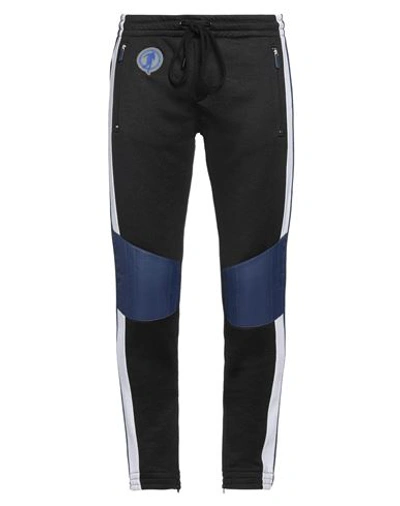 Bikkembergs Man Pants Black Size M Polyester, Cotton In Black