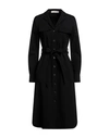Jucca Woman Midi Dress Black Size 10 Viscose, Polyamide, Elastane