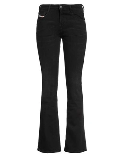 Diesel Woman Jeans Black Size 28w-30l Cotton, Polyester, Elastane
