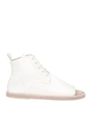 Marsèll Woman Ankle Boots White Size 7 Leather In White