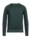 H953 Man Sweater Dark Green Size 42 Merino Wool