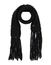 Ottod'ame Woman Scarf Black Size - Wool, Polyamide