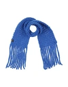 Ottod'ame Woman Scarf Blue Size - Wool, Polyamide