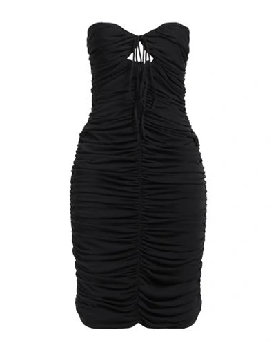 Magda Butrym Woman Mini Dress Black Size 8 Viscose, Polyester, Elastane