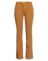 The.nim The. Nim Woman Pants Mustard Size 26 Cotton, Elastane In Yellow