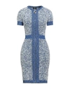 Elisabetta Franchi Woman Mini Dress Blue Size 6 Cotton, Polyamide, Viscose, Polyester, Acetate