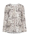 Kangra Cashmere Kangra Woman Blouse Dove Grey Size 6 Silk