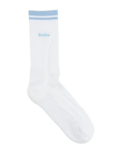 Drôle De Monsieur Man Socks & Hosiery Light Blue Size Onesize Cotton, Polyamide, Elastane