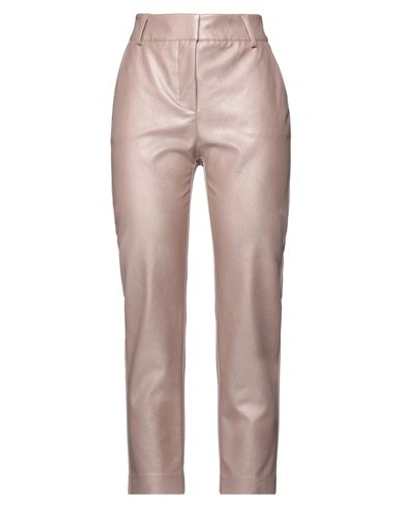 Shirtaporter Woman Pants Blush Size 8 Polyurethane, Polyester In Pink