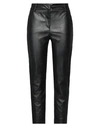 Shirtaporter Woman Pants Black Size 8 Polyurethane, Polyester
