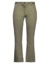 NINE:INTHE:MORNING NINE IN THE MORNING WOMAN PANTS MILITARY GREEN SIZE 29 COTTON, ELASTANE