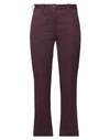 Nine:inthe:morning Nine In The Morning Woman Pants Plum Size 26 Cotton, Elastane In Purple