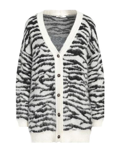 Suoli Woman Cardigan Cream Size 8 Synthetic Fibers, Polyamide, Wool, Viscose, Cashmere In White