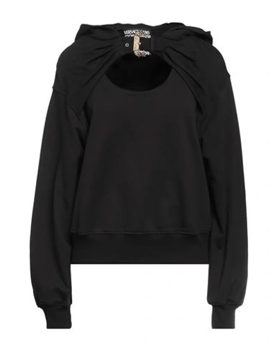 Versace Jeans Couture Woman Sweatshirt Black Size L Cotton