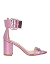 ANNA F ANNA F. WOMAN SANDALS PINK SIZE 7 SOFT LEATHER