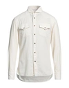 Brunello Cucinelli Man Shirt Ivory Size S Cotton In White