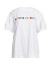 Alberta Ferretti Woman T-shirt White Size L Cotton