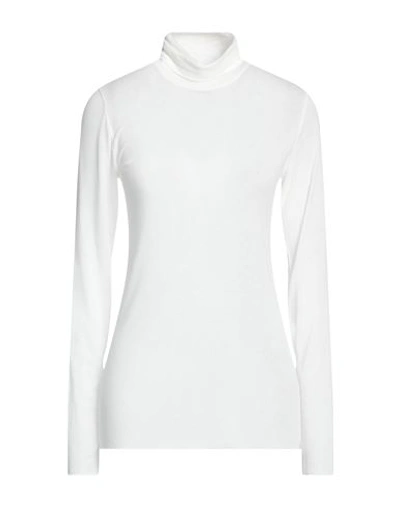 Alpha Studio Woman Turtleneck Ivory Size 10 Viscose, Polyamide, Cashmere, Elastane In White