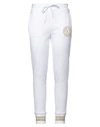 Versace Jeans Couture Woman Pants White Size L Cotton, Polyester, Elastane In White