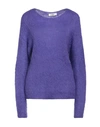 Suoli Woman Sweater Purple Size 6 Wool, Alpaca Wool, Mohair Wool, Polyamide, Viscose